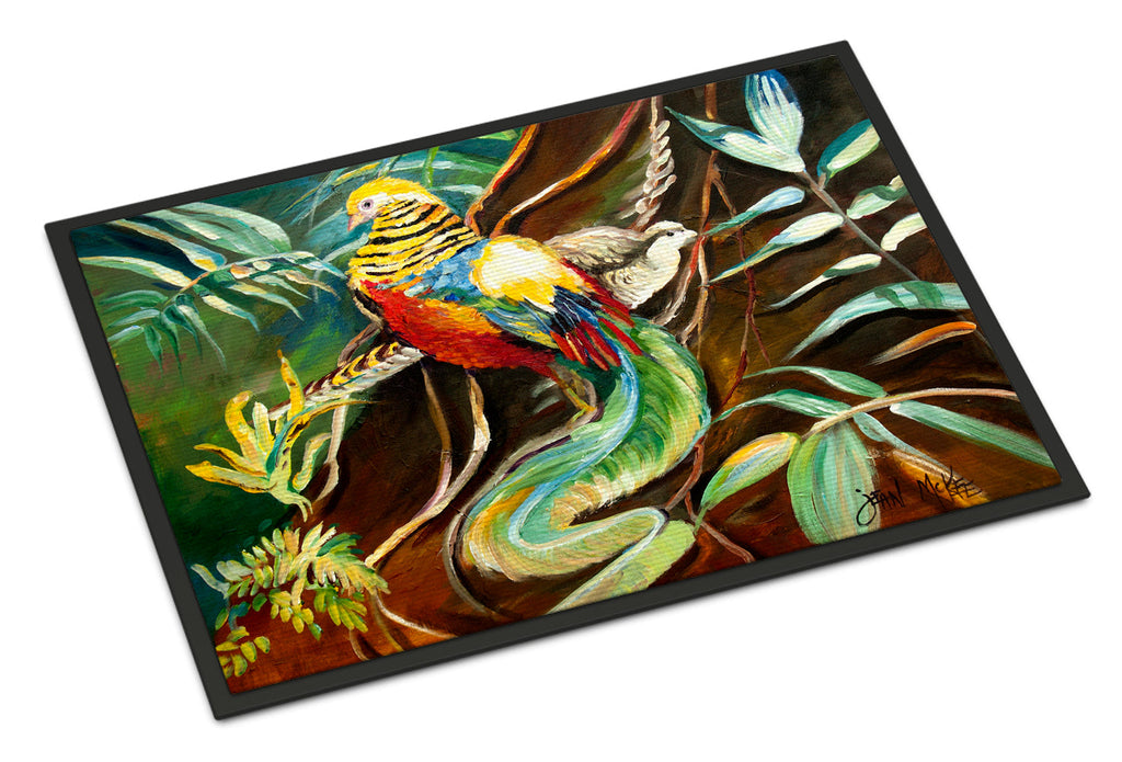 Mandarin Pheasant Doormat Indoor Outdoor 24H X 36W Front Door Mat Rugs for Entryway, Non Slip Washable Low Pile,