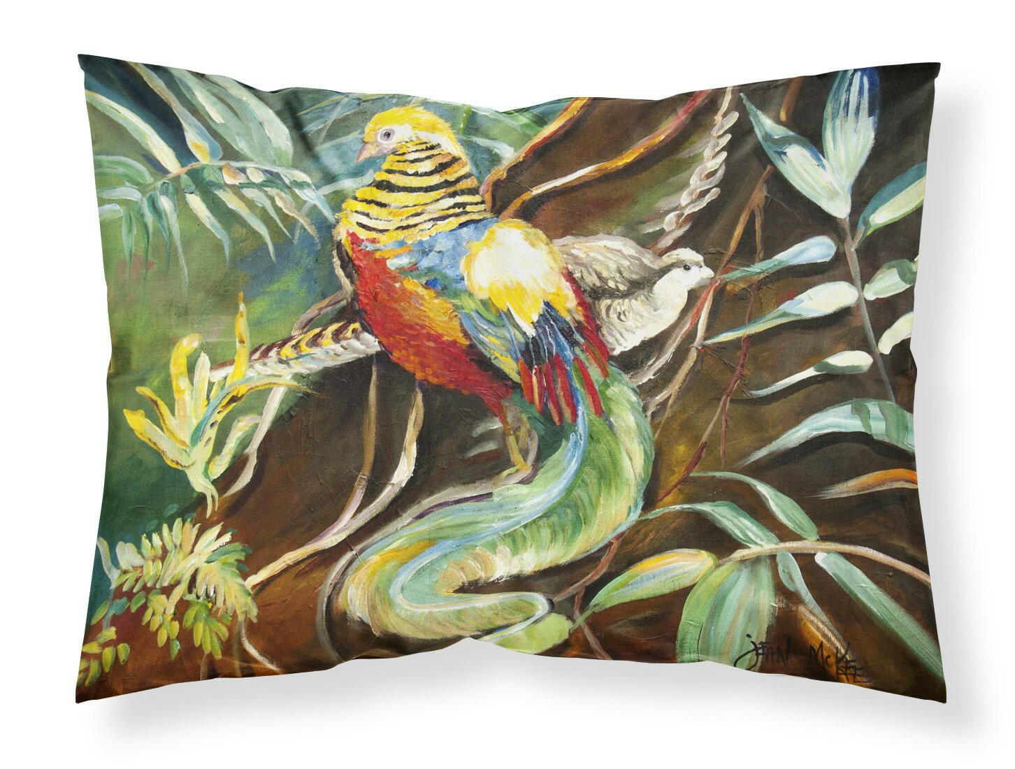 Mandarin Pheasant Standard Pillowcase Lightweight Super Soft Easy Care Decorative Artwork Pillowcase, Standard