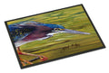 Green Heron Doormat Indoor Outdoor 18H X 27W Front Door Mat Rugs for Entryway, Non Slip Washable
