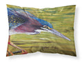 Green Heron Standard Pillowcase Lightweight Super Soft Easy Care Decorative Artwork Pillowcase, Standard