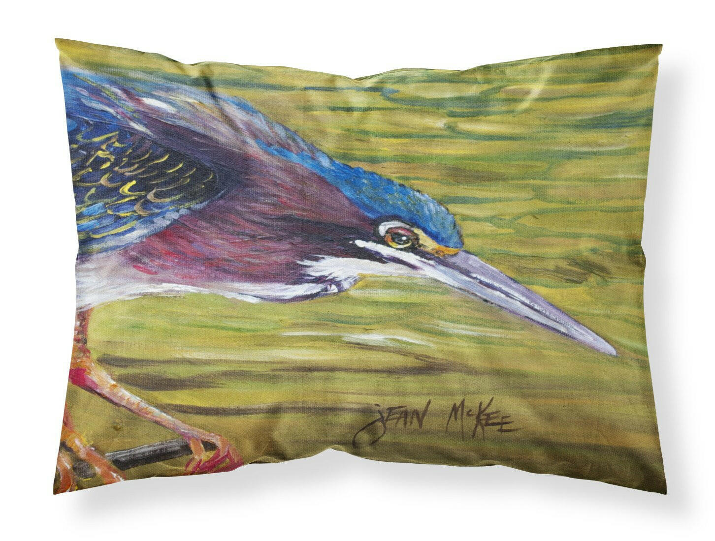 Green Heron Standard Pillowcase Lightweight Super Soft Easy Care Decorative Artwork Pillowcase, Standard