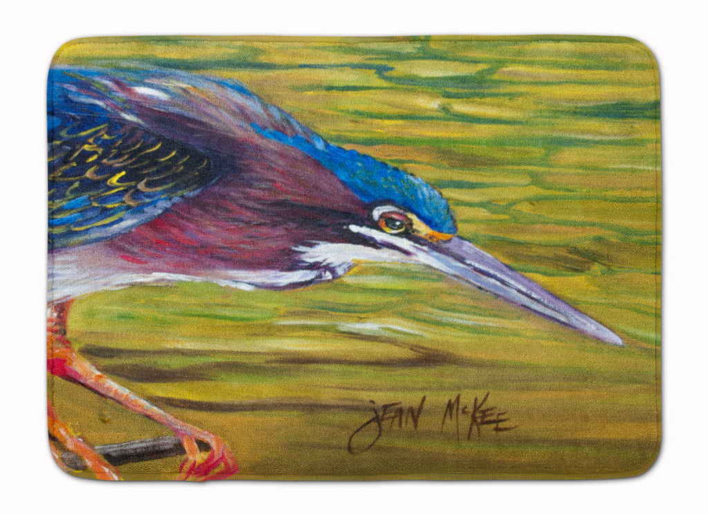 Green Heron Memory Foam Kitchen Mat Machine Washable Anti-Fatigue Cushion Comfort Bath or Kitchen Rug