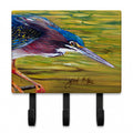 Green Heron Leash or Key Holder Wall Hooks, Coat Rack Wall Mount, for Hanging Keys, Towels, Aprons, Leashes