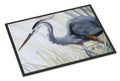 Blue Heron Frog hunting Doormat Indoor Outdoor 18H X 27W Front Door Mat Rugs for Entryway, Non Slip Washable