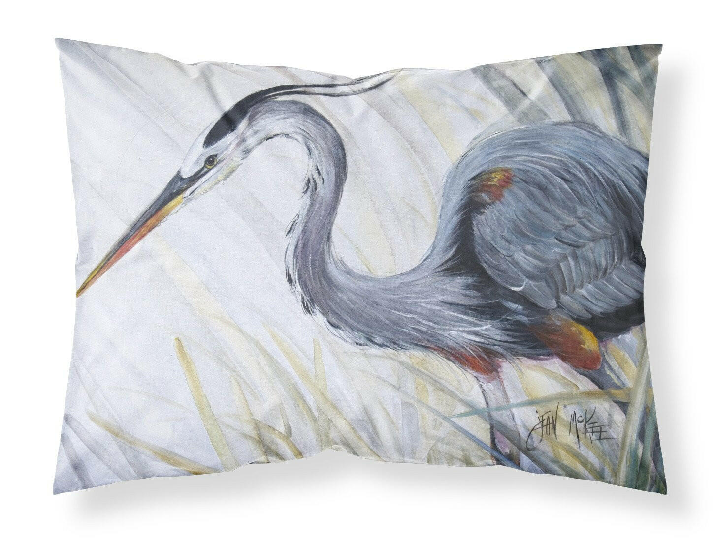 Blue Heron Frog hunting Standard Pillowcase Lightweight Super Soft Easy Care Decorative Artwork Pillowcase, Standard
