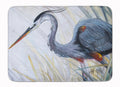 Blue Heron Frog hunting Memory Foam Kitchen Mat Machine Washable Anti-Fatigue Cushion Comfort Bath or Kitchen Rug