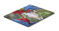 Menage-a-trois Parrots Mouse Pad, Heat Resistant Trivet Hot Pad , Non Slip Rubber Desk Mat, Kitchen Counter Protector, Home Office Decor Gift