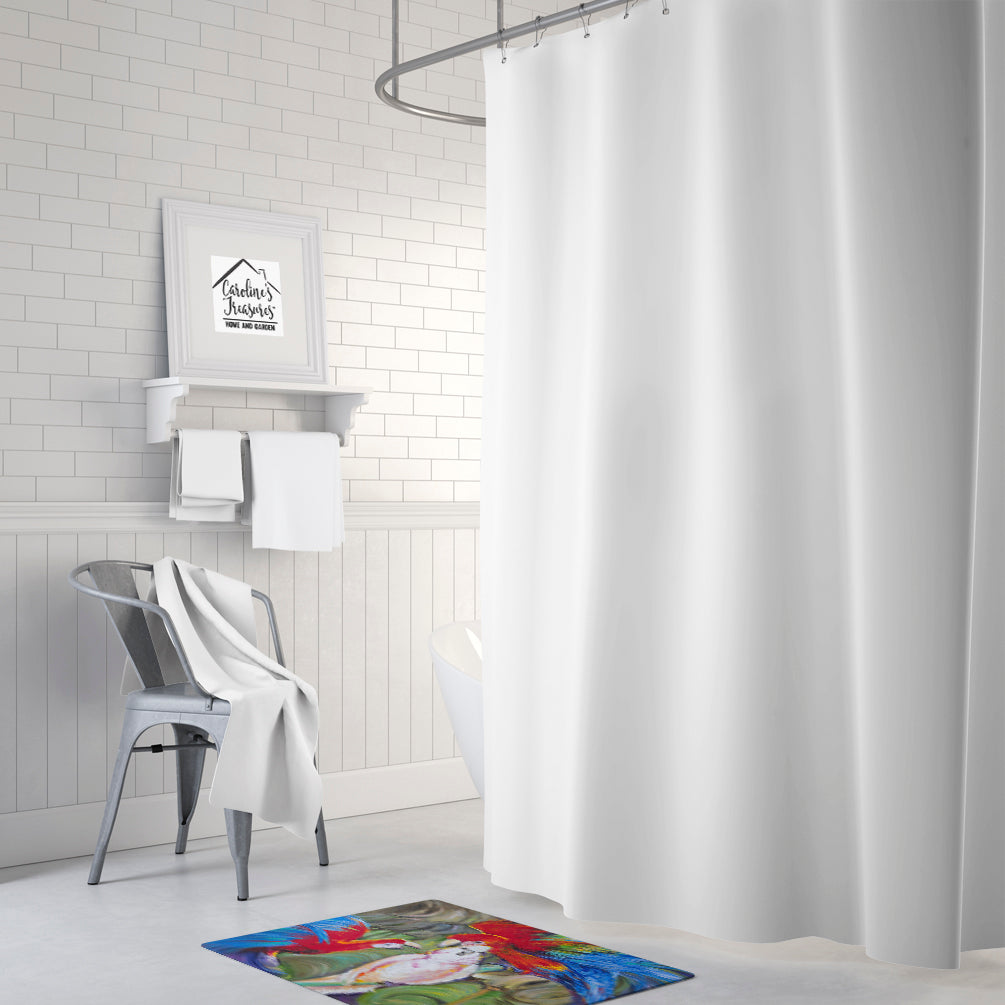 Menage-a-trois Parrots Memory Foam Kitchen Mat Machine Washable Anti-Fatigue Cushion Comfort Bath or Kitchen Rug