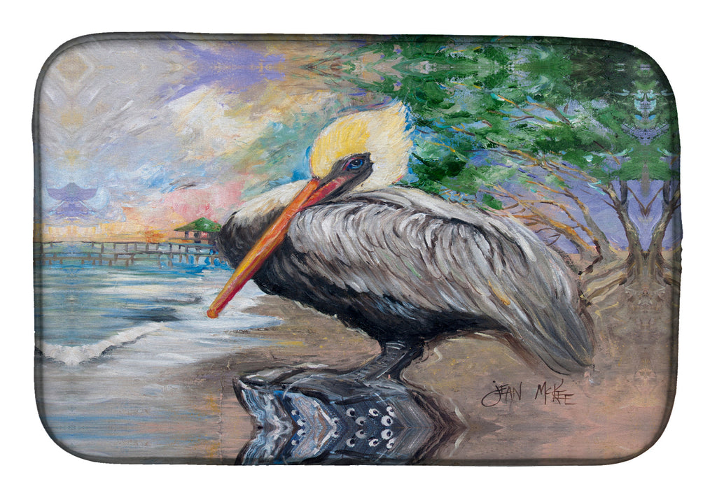 Pelican Bay Dish Drying Mat Absorbent Dish Drying Mat Pad for Kitchen Counter Dish Drainer Mat for Countertop, 14 x 21", Multicolor
