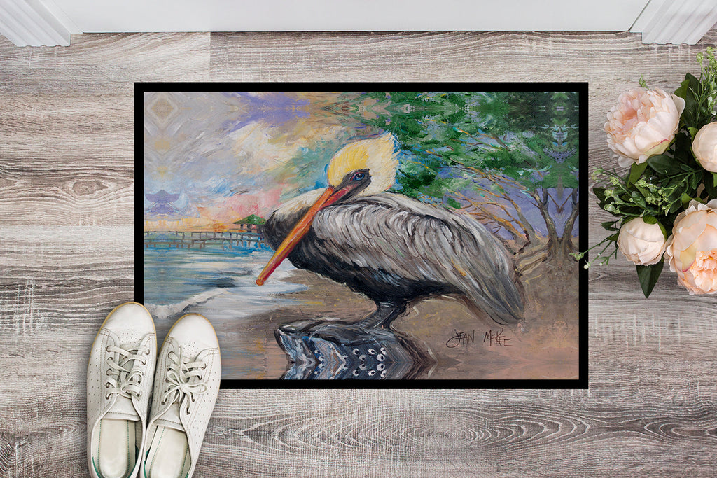 Pelican Bay Doormat Indoor Outdoor 24H X 36W Front Door Mat Rugs for Entryway, Non Slip Washable Low Pile,