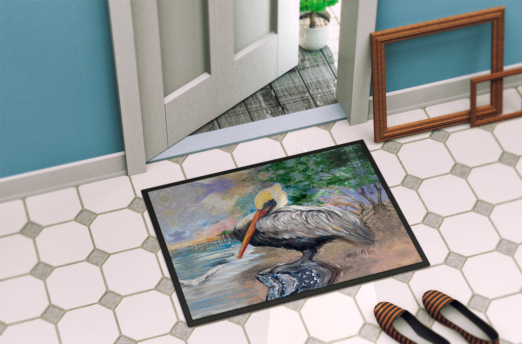 Pelican Bay Doormat Indoor Outdoor 24H X 36W Front Door Mat Rugs for Entryway, Non Slip Washable Low Pile,