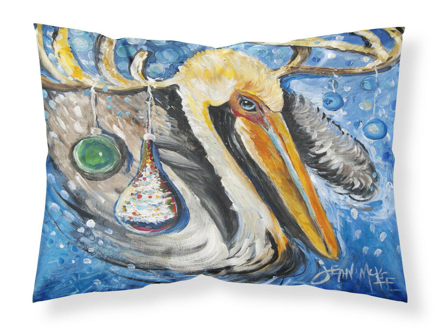 Pelican Dressed as a Reindeer Standard Pillowcase Lightweight Super Soft Easy Care Decorative Artwork Pillowcase, Standard