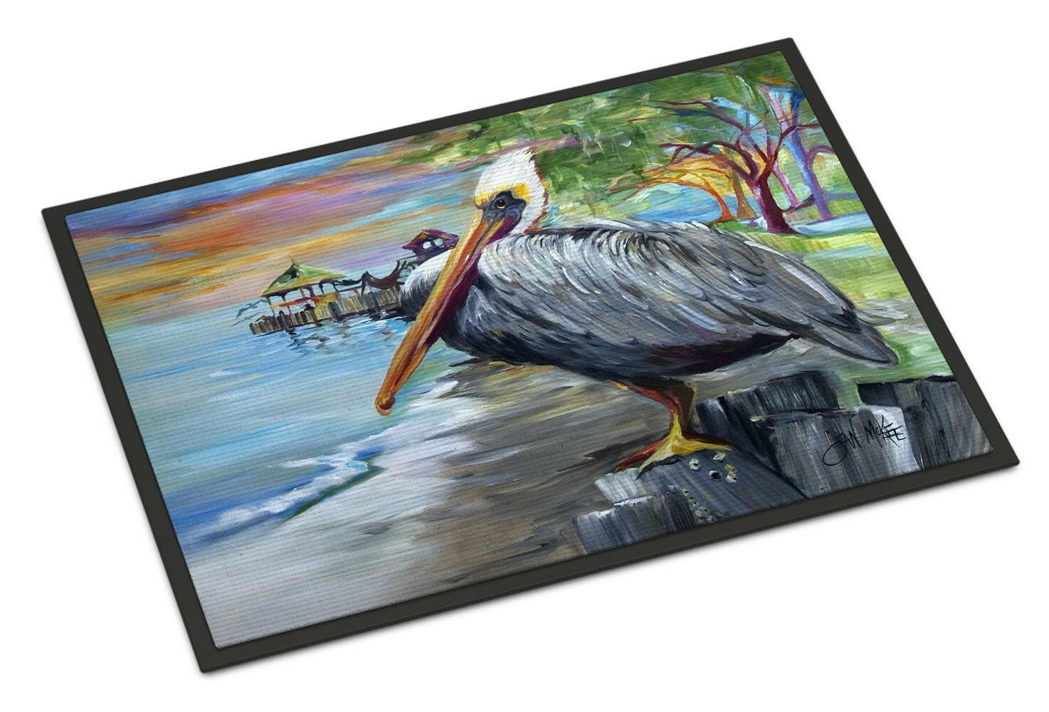 Pelican view Doormat Indoor Outdoor 18H X 27W Front Door Mat Rugs for Entryway, Non Slip Washable