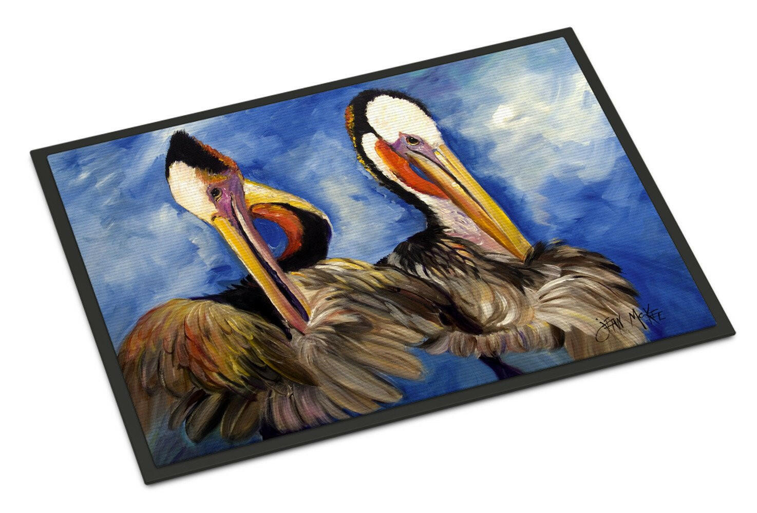 Pelican Brothers Doormat Indoor Outdoor 18H X 27W Front Door Mat Rugs for Entryway, Non Slip Washable