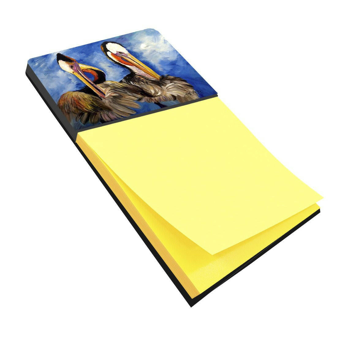 Pelican Brothers Watercolor Sticky Note Holder Refillable Dispenser Desk Accessory 3x3 Pad Gift