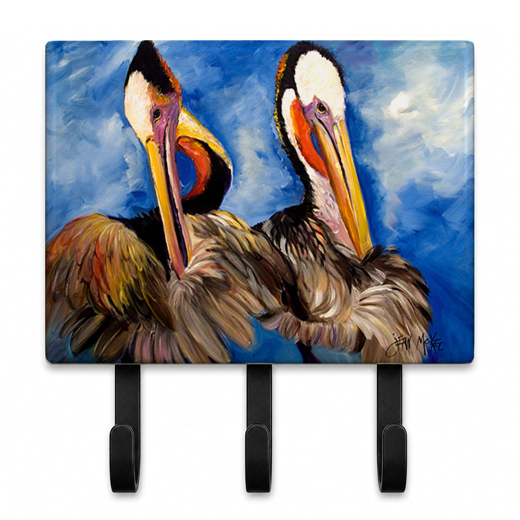 Pelican Brothers Leash or Key Holder Wall Hooks, Coat Rack Wall Mount, for Hanging Keys, Towels, Aprons, Leashes