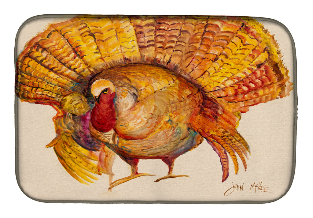 Turkey Dish Drying Mat Absorbent Dish Drying Mat Pad for Kitchen Counter Dish Drainer Mat for Countertop, 14 x 21", Multicolor