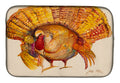 Turkey Dish Drying Mat Absorbent Dish Drying Mat Pad for Kitchen Counter Dish Drainer Mat for Countertop, 14 x 21", Multicolor