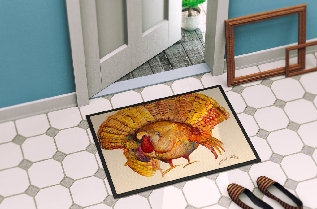 Turkey Doormat Indoor Outdoor 24H X 36W Front Door Mat Rugs for Entryway, Non Slip Washable Low Pile,