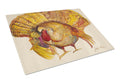 Turkey Cutting Board Tempered Glass Kitchen Cutting Surface, Heat Resistant Chopping, Non-Slip Feet, Food Prep & Serving