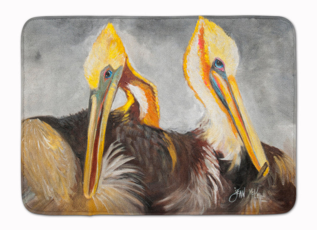 Pelicans Preening Memory Foam Kitchen Mat Machine Washable Anti-Fatigue Cushion Comfort Bath or Kitchen Rug
