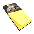 White Pelicans Watercolor Sticky Note Holder Refillable Dispenser Desk Accessory 3x3 Pad Gift