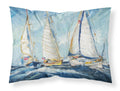 Roll me over Sailboats Standard Pillowcase Lightweight Super Soft Easy Care Decorative Artwork Pillowcase, Standard