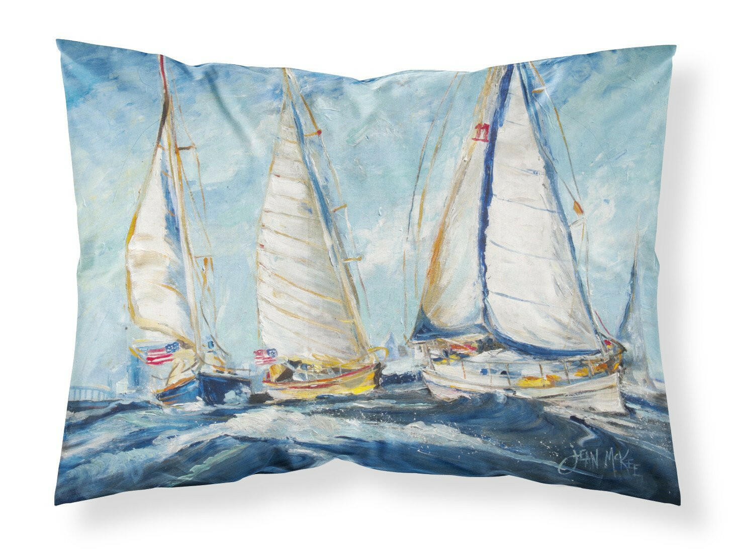 Roll me over Sailboats Standard Pillowcase Lightweight Super Soft Easy Care Decorative Artwork Pillowcase, Standard