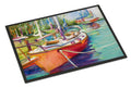 Red Sailboat Doormat Indoor Outdoor 24H X 36W Front Door Mat Rugs for Entryway, Non Slip Washable Low Pile,