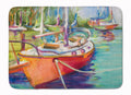 Red Sailboat Memory Foam Kitchen Mat Machine Washable Anti-Fatigue Cushion Comfort Bath or Kitchen Rug