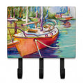 Red Sailboat Leash or Key Holder Wall Hooks, Coat Rack Wall Mount, for Hanging Keys, Towels, Aprons, Leashes
