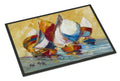 Boat Race Doormat Indoor Outdoor 18H X 27W Front Door Mat Rugs for Entryway, Non Slip Washable