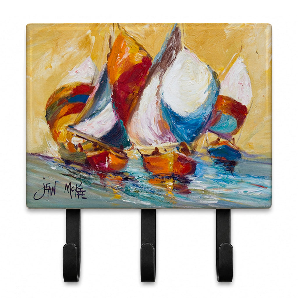 Boat Race Leash or Key Holder Wall Hooks, Coat Rack Wall Mount, for Hanging Keys, Towels, Aprons, Leashes