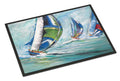 Boat Race Doormat Indoor Outdoor 24H X 36W Front Door Mat Rugs for Entryway, Non Slip Washable Low Pile,