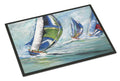 Boat Race Doormat Indoor Outdoor 18H X 27W Front Door Mat Rugs for Entryway, Non Slip Washable
