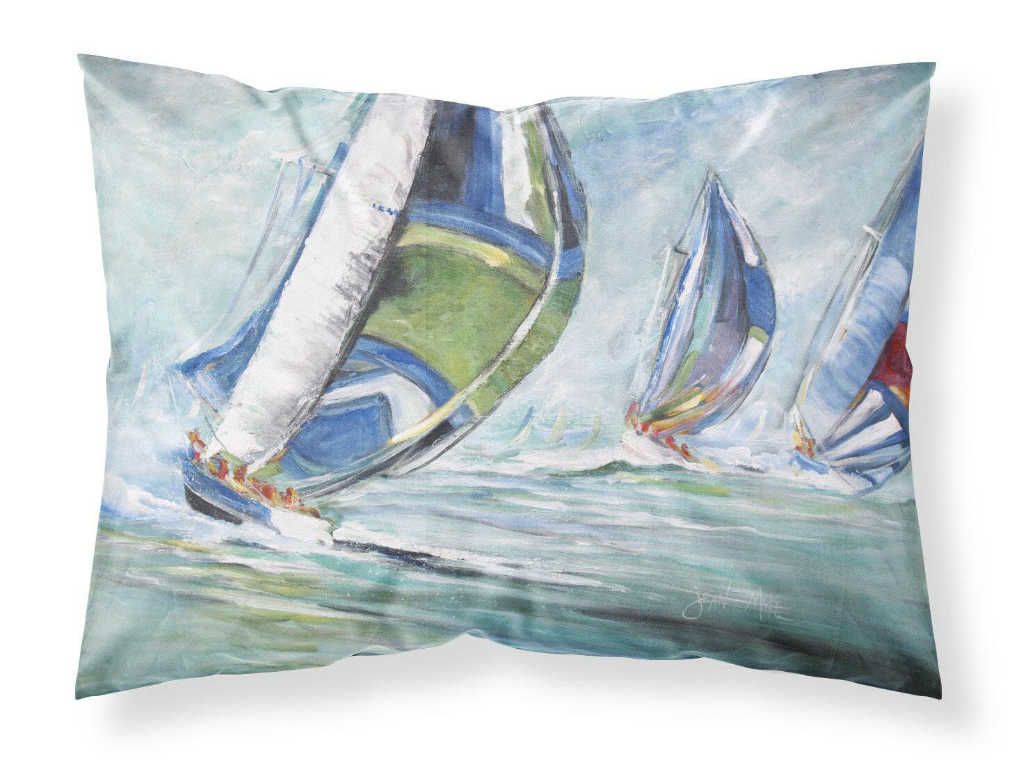 Boat Race Standard Pillowcase Lightweight Super Soft Easy Care Decorative Artwork Pillowcase, Standard
