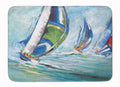 Boat Race Memory Foam Kitchen Mat Machine Washable Anti-Fatigue Cushion Comfort Bath or Kitchen Rug