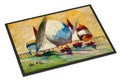 Bimini Sails Sailboat Doormat Indoor Outdoor 24H X 36W Front Door Mat Rugs for Entryway, Non Slip Washable Low Pile,