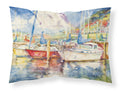 Three Boats Sailboats Standard Pillowcase Lightweight Super Soft Easy Care Decorative Artwork Pillowcase, Standard
