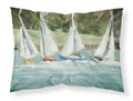 Sailboats on the bay Standard Pillowcase Lightweight Super Soft Easy Care Decorative Artwork Pillowcase, Standard