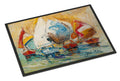 Buzzards Sailboat Race Doormat Indoor Outdoor 24H X 36W Front Door Mat Rugs for Entryway, Non Slip Washable Low Pile,