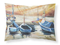 Beach View with Sailboats Standard Pillowcase Lightweight Super Soft Easy Care Decorative Artwork Pillowcase, Standard