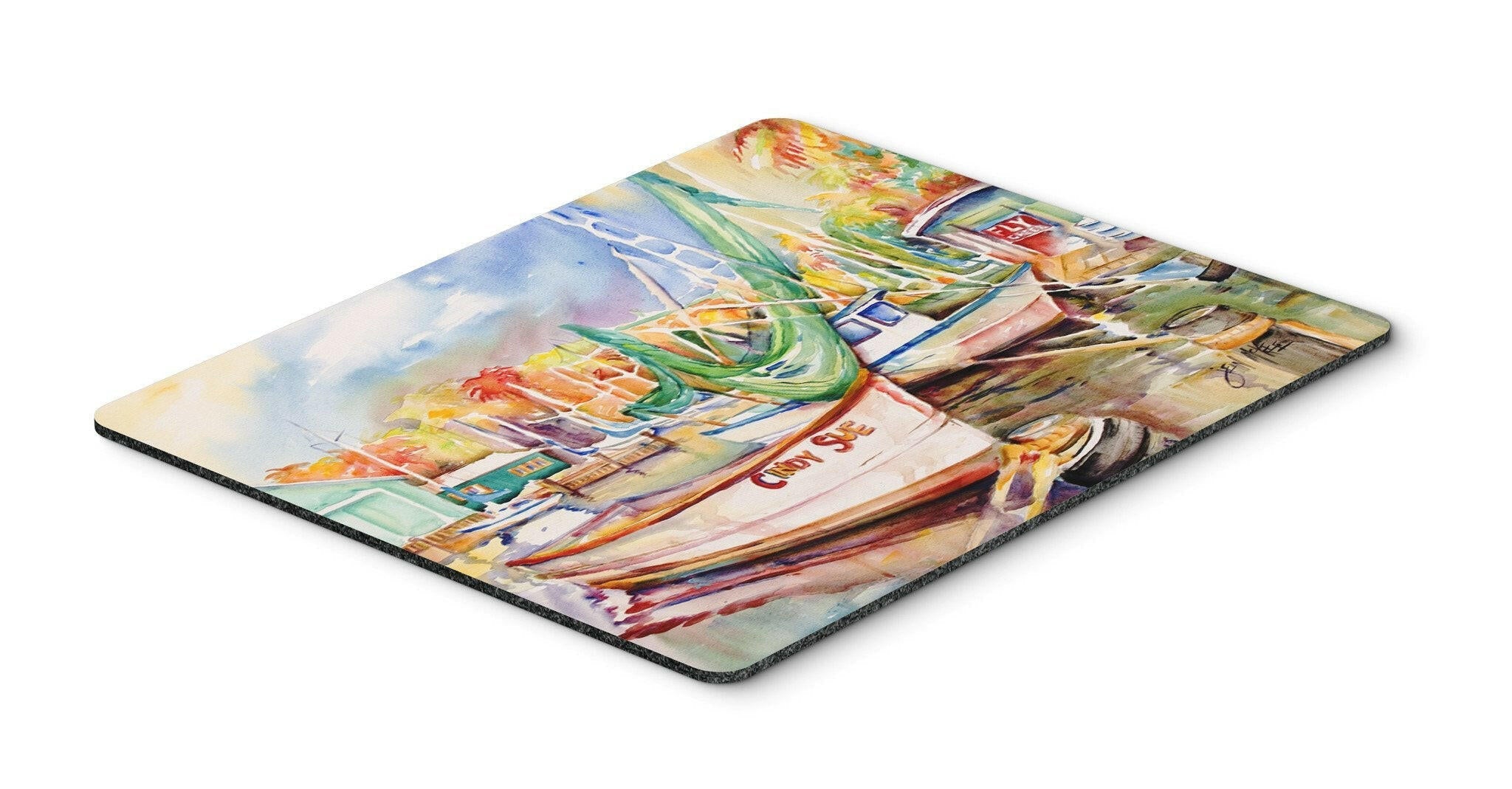 Sailboat Cindy Sue Mouse Pad, Heat Resistant Trivet Hot Pad , Non Slip Rubber Desk Mat, Kitchen Counter Protector, Home Office Decor Gift