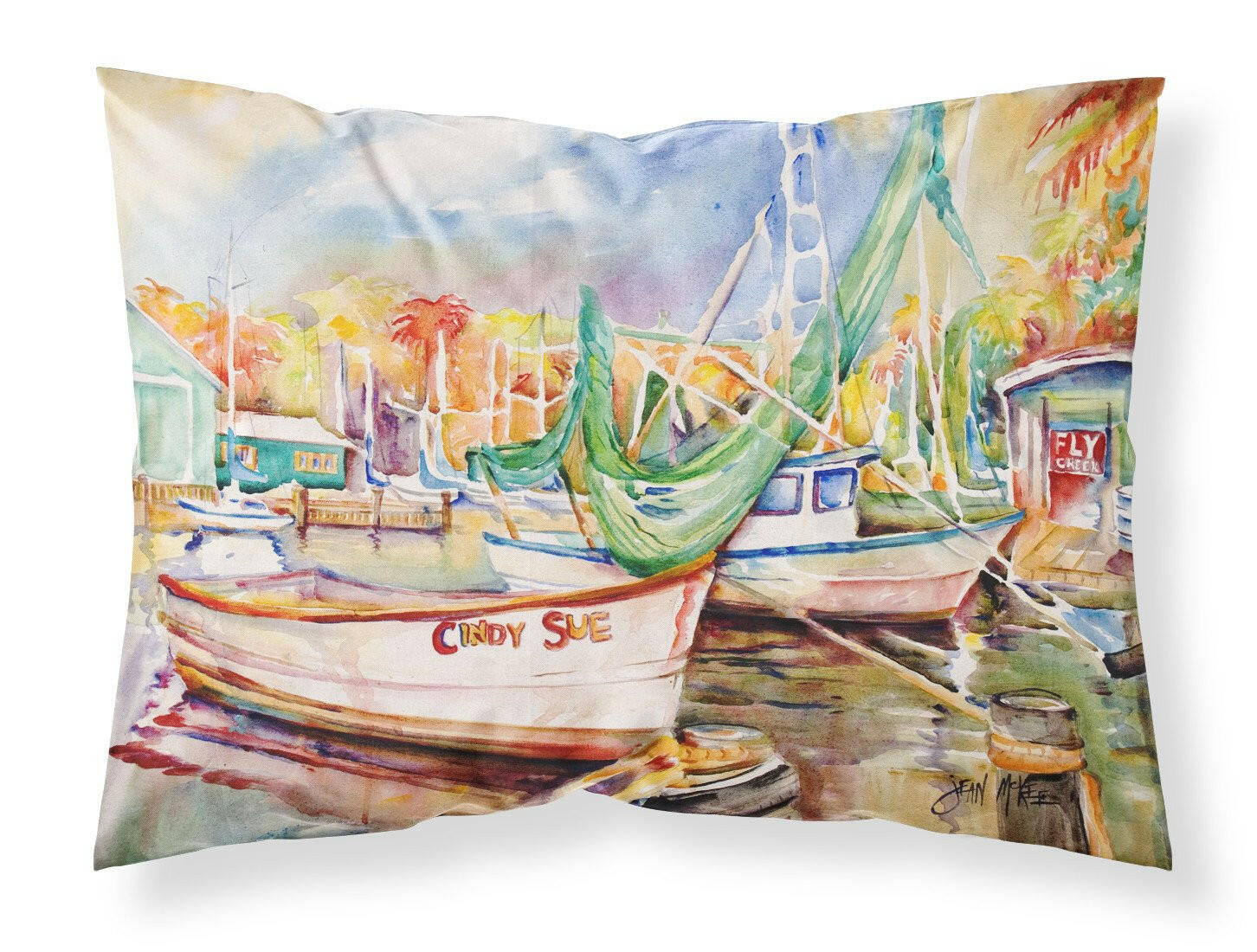 Sailboat Cindy Sue Standard Pillowcase Lightweight Super Soft Easy Care Decorative Artwork Pillowcase, Standard