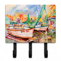 Sailboat Cindy Sue Leash or Key Holder Wall Hooks, Coat Rack Wall Mount, for Hanging Keys, Towels, Aprons, Leashes