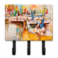 Sailboat  with Pelican Golden Days Leash or Key Holder Wall Hooks, Coat Rack Wall Mount, for Hanging Keys, Towels, Aprons, Leashes