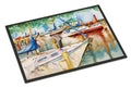 Sailboats at the Gazebo Doormat Indoor Outdoor 18H X 27W Front Door Mat Rugs for Entryway, Non Slip Washable
