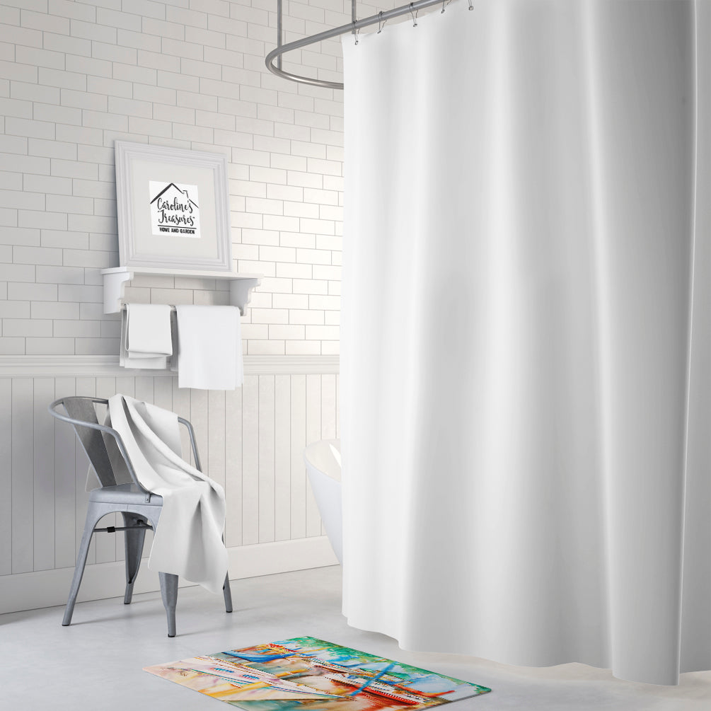 Sailboats at the Gazebo Memory Foam Kitchen Mat Machine Washable Anti-Fatigue Cushion Comfort Bath or Kitchen Rug