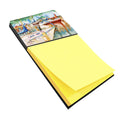 Sailboats at the Gazebo Watercolor Sticky Note Holder Refillable Dispenser Desk Accessory 3x3 Pad Gift