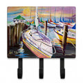 Sailboats at the Fairhope Yacht Club Docks Leash or Key Holder Wall Hooks, Coat Rack Wall Mount, for Hanging Keys, Towels, Aprons, Leashes